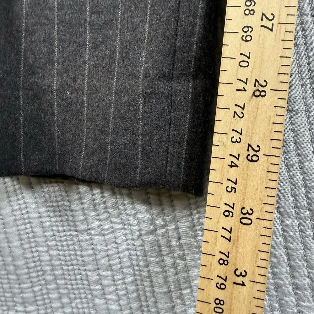 Banana Republic Dress Pants Mens 30 X 32 Gray 100% Wool Tailored Fit Trousers